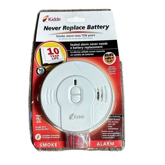 Kidde never replace battery smoke alarm 10 year new - Picture 2 of 4